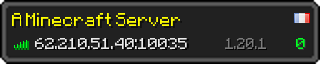 Userbar 320x64 in minecraft style for 62.210.51.40:10035