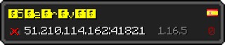 Userbar 320x64 in minecraft style for 51.210.114.162:41821