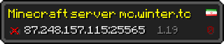 Userbar 320x64 in Minecraft-Stil für den Server 87.248.157.115:25565