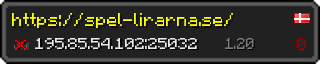 Userbar 320x64 in minecraft style for 195.85.54.102:25032