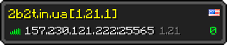 Юзербар 320x64 у стилі майнкрафт для сервера 157.230.121.222:25565