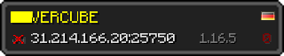 Userbar 320x64 in minecraft style for 31.214.166.20:25750