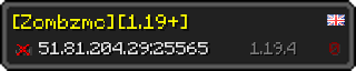 Userbar 320x64 in minecraft style for 51.81.204.29:25565