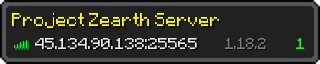 Userbar 320x64 in minecraft style for 45.134.90.138:25565