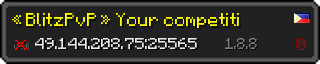 Userbar 320x64 in Minecraft-Stil für den Server 49.144.208.75:25565