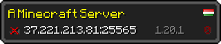 Userbar 320x64 in minecraft style for 37.221.213.81:25565