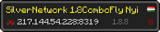 Userbar 320x64 in Minecraft-Stil für den Server 217.144.54.228:8319