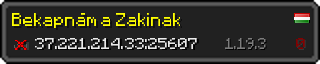 Userbar 320x64 in minecraft style for 37.221.214.33:25607