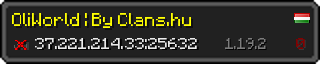 Userbar 320x64 in Minecraft-Stil für den Server 37.221.214.33:25632