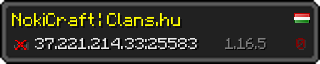 Userbar 320x64 in Minecraft-Stil für den Server 37.221.214.33:25583