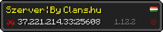 Userbar 320x64 in Minecraft-Stil für den Server 37.221.214.33:25608