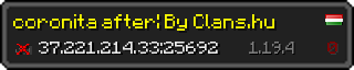 Userbar 320x64 in minecraft style for 37.221.214.33:25692