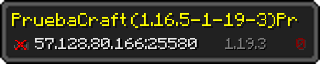 Userbar 320x64 in Minecraft-Stil für den Server 57.128.80.166:25580