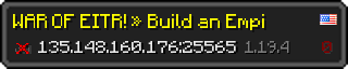 Userbar 320x64 in minecraft style for 135.148.160.176:25565