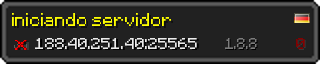 Userbar 320x64 in minecraft style for 188.40.251.40:25565