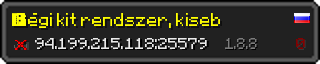 Userbar 320x64 in minecraft style for 94.199.215.118:25579