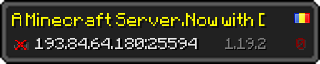 Userbar 320x64 in minecraft style for 193.84.64.180:25594