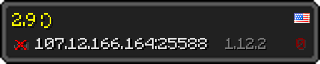 Userbar 320x64 in minecraft style for 107.12.166.164:25588