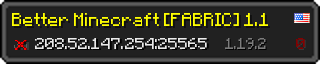 Userbar 320x64 in minecraft style for 208.52.147.254:25565