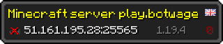 Userbar 320x64 in Minecraft-Stil für den Server 51.161.195.28:25565