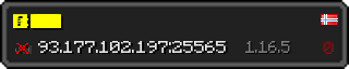 Userbar 320x64 in minecraft style for 93.177.102.197:25565
