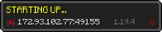 Userbar 320x64 in minecraft style for 172.93.102.77:49155