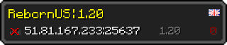 Userbar 320x64 in Minecraft-Stil für den Server 51.81.167.233:25637