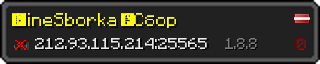 Userbar 320x64 in Minecraft-Stil für den Server 212.93.115.214:25565
