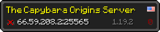 Userbar 320x64 in Minecraft-Stil für den Server 66.59.208.2:25565