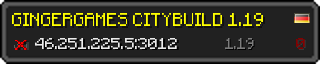 Userbar 320x64 in minecraft style for 46.251.225.5:3012