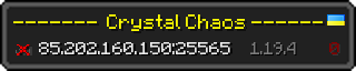 Userbar 320x64 in Minecraft-Stil für den Server 85.202.160.150:25565