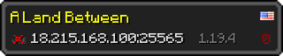 Userbar 320x64 in minecraft style for 18.215.168.100:25565