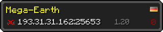 Userbar 320x64 in Minecraft-Stil für den Server 193.31.31.162:25653