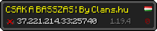 Userbar 320x64 in minecraft style for 37.221.214.33:25740