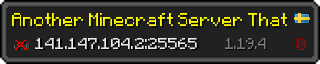 Userbar 320x64 in minecraft style for 141.147.104.2:25565