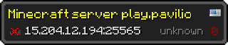 Userbar 320x64 in Minecraft-Stil für den Server 15.204.12.194:25565