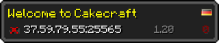 Userbar 320x64 in Minecraft-Stil für den Server 37.59.79.55:25565