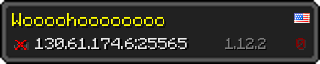 Userbar 320x64 in Minecraft-Stil für den Server 130.61.174.6:25565