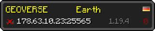 Userbar 320x64 in minecraft style for 178.63.10.23:25565