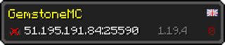 Userbar 320x64 in minecraft style for 51.195.191.84:25590