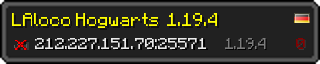 Userbar 320x64 in minecraft style for 212.227.151.70:25571