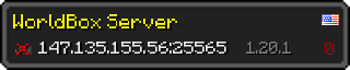 Userbar 320x64 in minecraft style for 147.135.155.56:25565