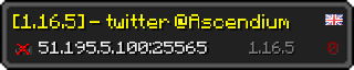 Userbar 320x64 in minecraft style for 51.195.5.100:25565