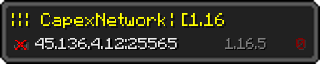 Userbar 320x64 in minecraft style for 45.136.4.12:25565