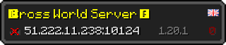 Userbar 320x64 in minecraft style for 51.222.11.238:10124