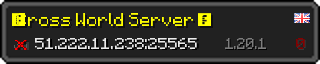 Userbar 320x64 in minecraft style for 51.222.11.238:25565