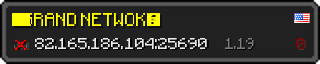 Userbar 320x64 in Minecraft-Stil für den Server 82.165.186.104:25690