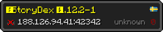 Userbar 320x64 in minecraft style for 188.126.94.41:42342