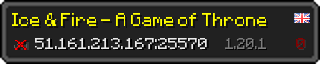 Userbar 320x64 in Minecraft-Stil für den Server 51.161.213.167:25570