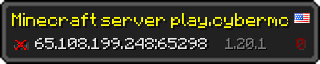 Userbar 320x64 in minecraft style for 65.108.199.248:65298